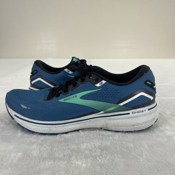 Brooks Ghost 15 Men\'s Running Shoes Size 11D Blue & Green Lightweight Breathable main image 10